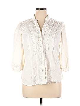 George 3/4 Sleeve Button-Down Shirt (view 1)