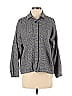 Madewell 100% Cotton Marled Tweed Gray Long Sleeve Button-Down Shirt Size S - photo 1