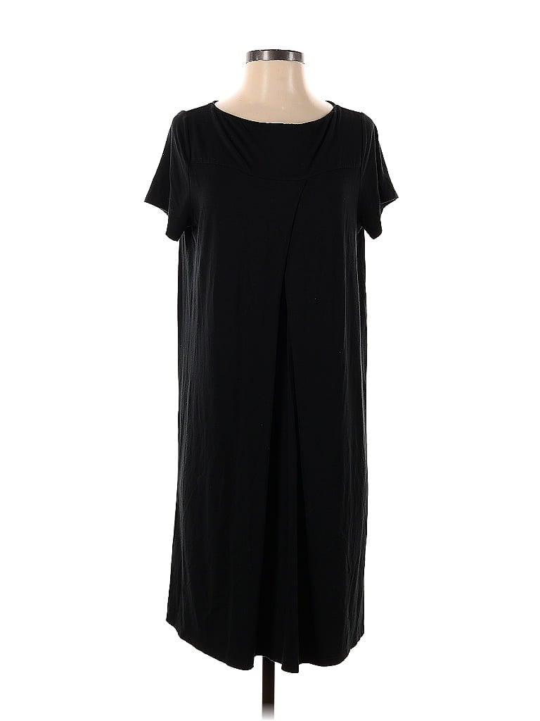 Pre-owned Jjill Casual Dress In Black