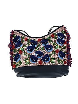 Tory Burch Leather Trimmed Embroidered Hobo  (view 2)