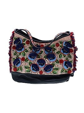 Tory Burch Leather Trimmed Embroidered Hobo  (view 1)