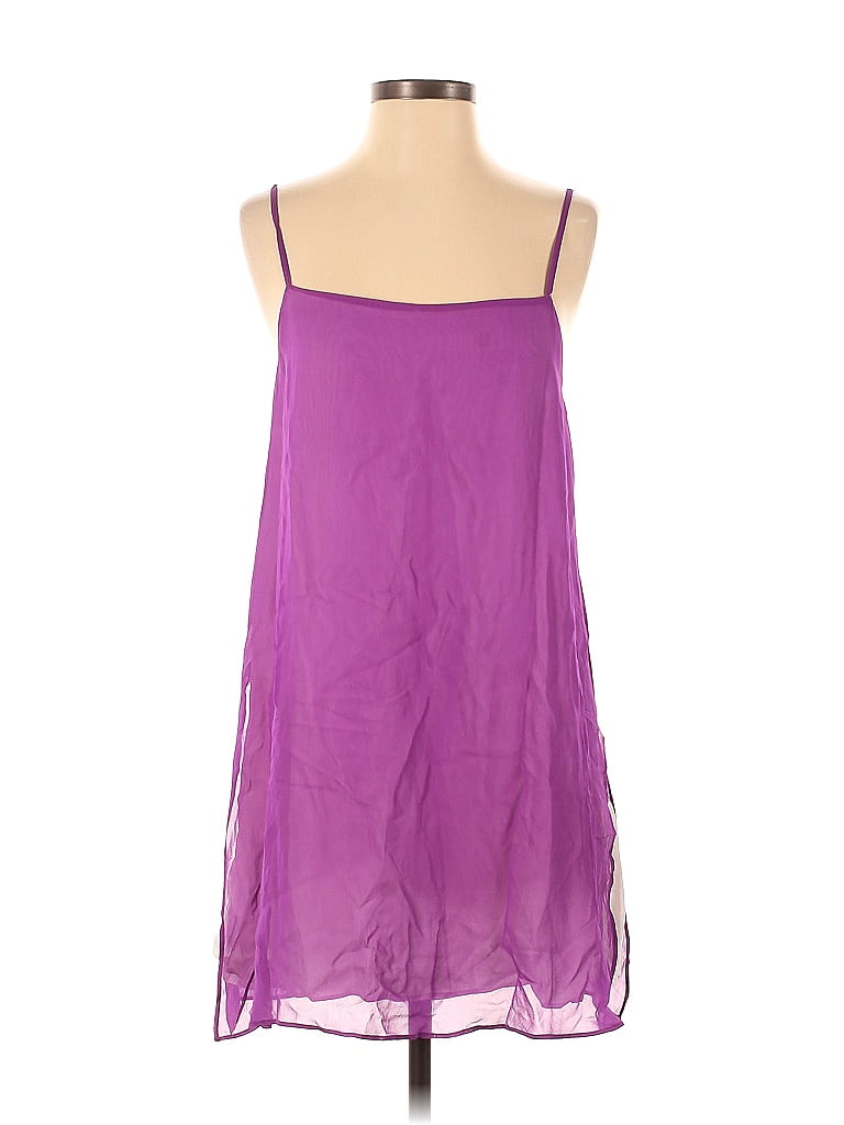 Club Monaco 100% Silk Purple Casual Dress Size 4 - photo 1