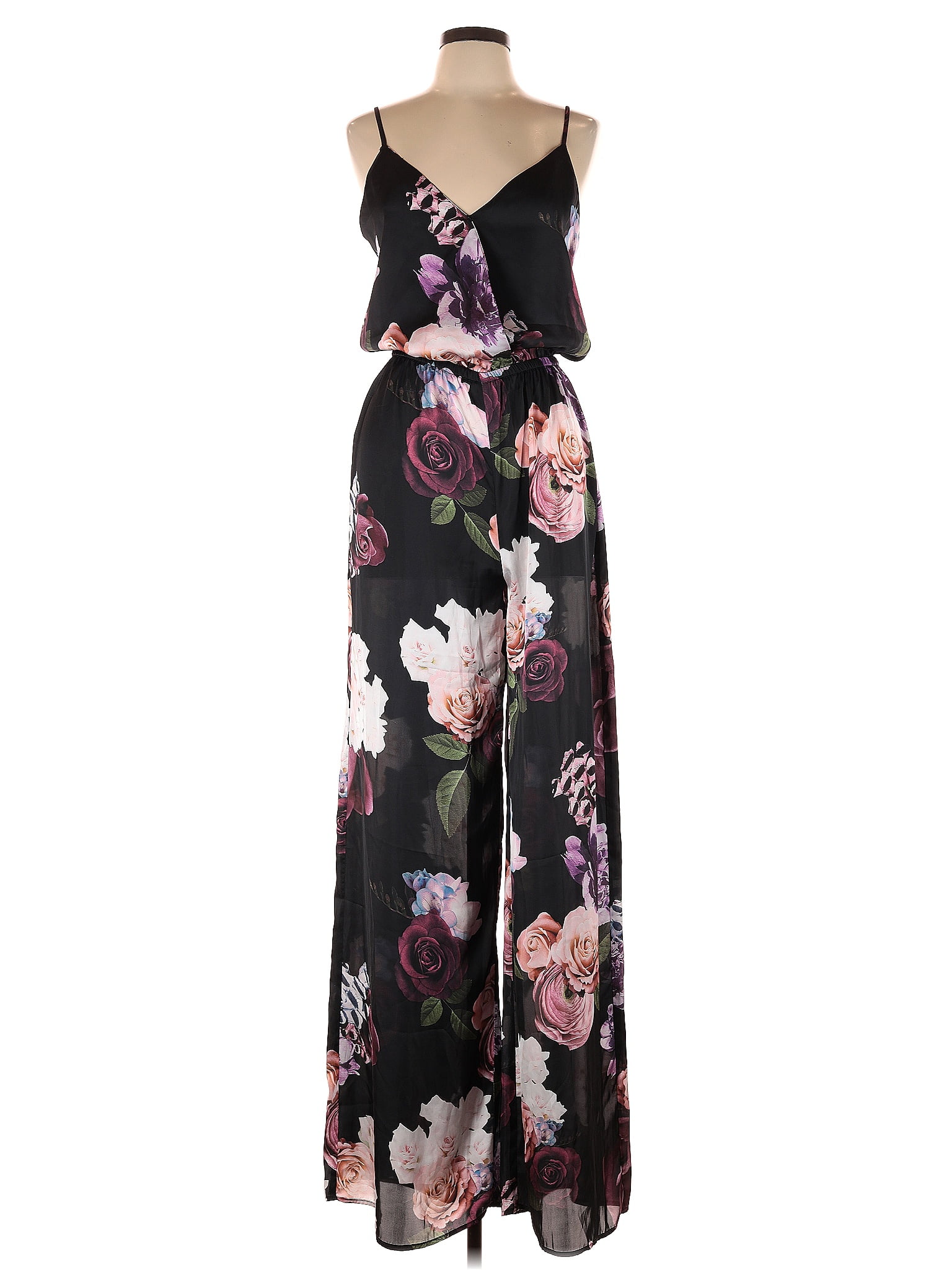 Show Me Your Mumu Floral Motif Floral Black Jumpsuit Size L - 75% off ...