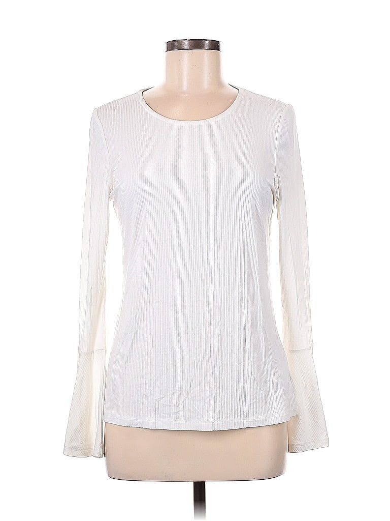 MICHAEL Michael Kors Ivory Long Sleeve T-Shirt Size M - photo 1