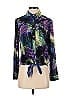Kut from the Kloth 100% Rayon Purple Long Sleeve Blouse Size S - photo 1