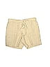 J. McLaughlin 100% Linen Solid Tortoise Tan Shorts Size 10 - photo 1