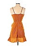 Missguided 100% Polyester Polka Dots Orange Casual Dress Size 0 - photo 2