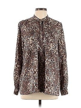 Liz Claiborne Long Sleeve Silk Top (view 1)