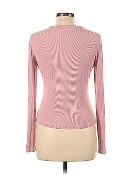 Pink Lily Long Sleeve Henley (view 2)