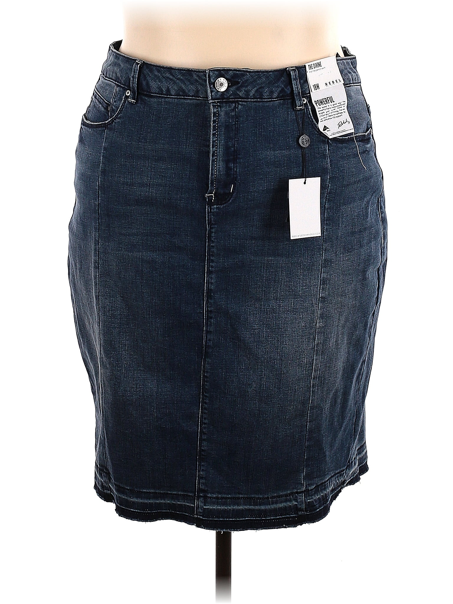 Rebel Wilson X Angels Blue Denim Skirt Size 18 (Plus) 65 off ThredUp
