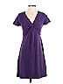 Soybu Solid Purple Casual Dress Size S - photo 1