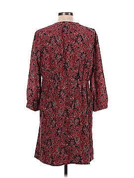 Madewell Silk Lace-Up Dress in Assam Floral (view 2)