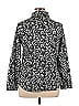 LUCCA Floral Motif Animal Print Leopard Print Black Long Sleeve Button-Down Shirt Size XL - photo 2