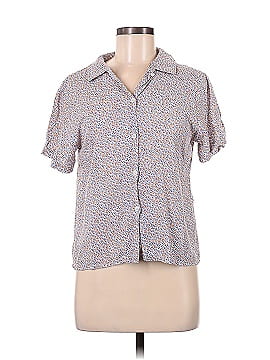Olive Short Sleeve Button-Down Shirt (view 1)