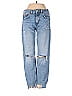 Zara Tortoise Hearts Blue Jeans Size 2 - photo 1