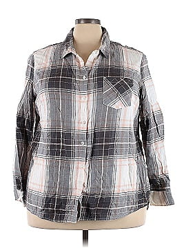 Faded Glory Long Sleeve Button-Down Shirt (view 1)