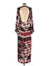 Tysa 100% Rayon Fair Isle Graphic Aztec Or Tribal Print Burgundy Casual Dress Size Lg (3) - photo 2