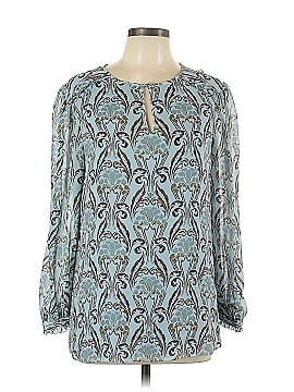 Tory Burch Long Sleeve Silk Top (view 1)