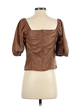 Marc New York Andrew Marc Faux Leather Top (view 2)