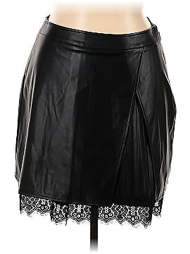 City Chic Faux Leather Skirt (view 1)