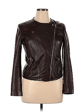 Massimo Dutti Faux Leather Jacket (view 1)