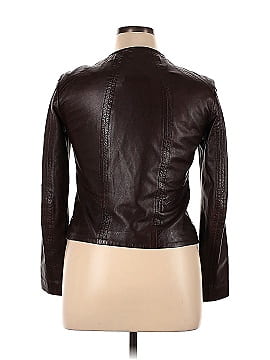 Massimo Dutti Faux Leather Jacket (view 2)