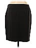 Ann Taylor Solid Black Wool Skirt Size 6 - photo 2