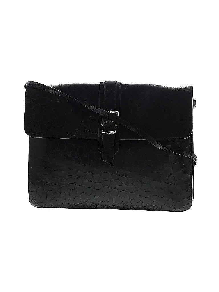 FURLA 100% Leather Black Vintage Leather Crossbody Bag One Size - photo 1