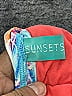 Sunsets Graphic Red Swimsuit Bottoms Size S - photo 3