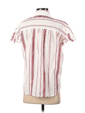 Madewell Central Ruffle-Sleeve Shirt in Carey Stripe (view 2)