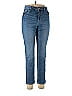 Old Navy Marled Solid Tortoise Blue Jeans Size 10 - photo 1