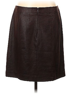 JAVIER SIMORRA Faux Leather Skirt (view 2)