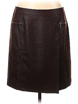 JAVIER SIMORRA Faux Leather Skirt (view 1)