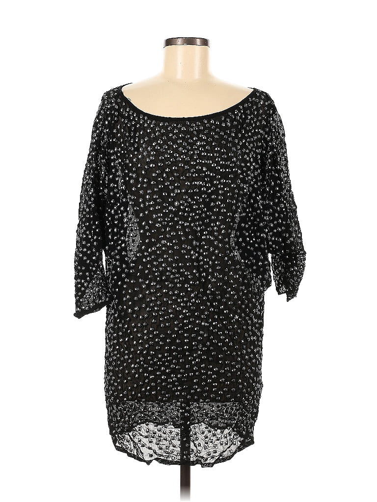 Click to view more detailed imagery on our partner's website Pre-owned French Connection Short Sleeve Blouse In Black