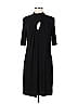 Nicole by Nicole Miller Solid Black Casual Dress Size 12 - photo 1