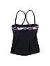 Athleta Floral Motif Black Swimsuit Top Size Sm (32D) - photo 2