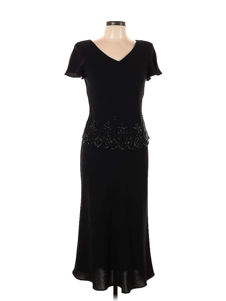 SL Fashions 100% Polyester Black Cocktail Dress Size 10 - photo 1