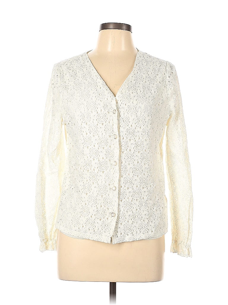 Cupshe Ivory Long Sleeve Blouse Size L - photo 1