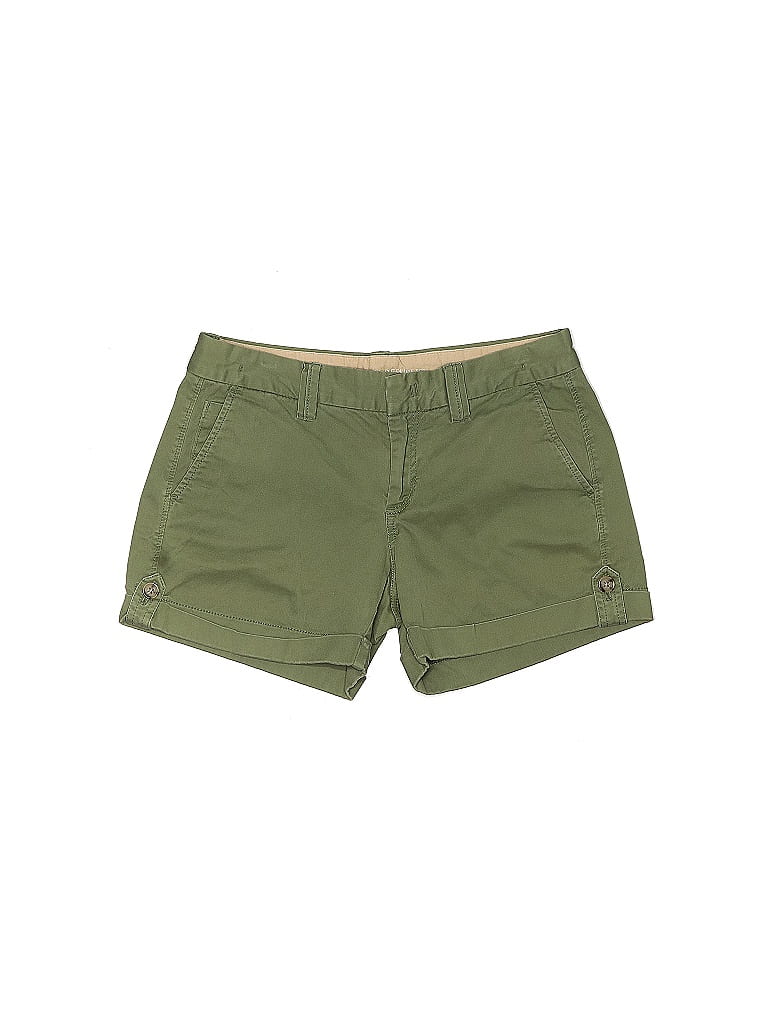 Banana Republic Solid Green Khaki Shorts Size 8 - photo 1