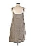Donna Karan New York 100% Linen Marled Tan Gray Casual Dress Size 10 - photo 2