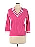 Chaps 100% Cotton Pink Pullover Sweater Size L - photo 1