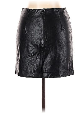 Lucy Wang Faux Leather Skirt (view 2)
