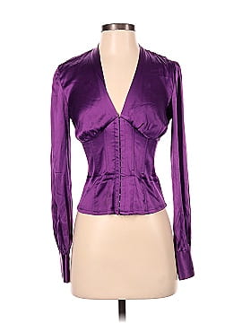Marciano Long Sleeve Silk Top (view 1)