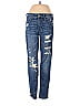 American Eagle Outfitters Tortoise Hearts Stars Graphic Blue Jeans Size 4 - photo 1