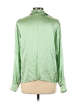 Amanda Uprichard Long Sleeve Silk Top (view 2)