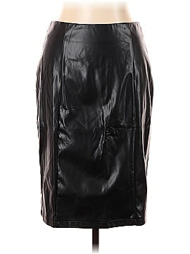Kate Kasin Leather Skirt (view 1)