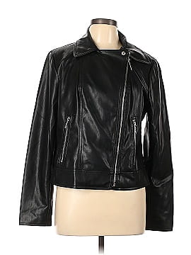 MICHAEL Michael Kors Faux Leather Jacket (view 1)