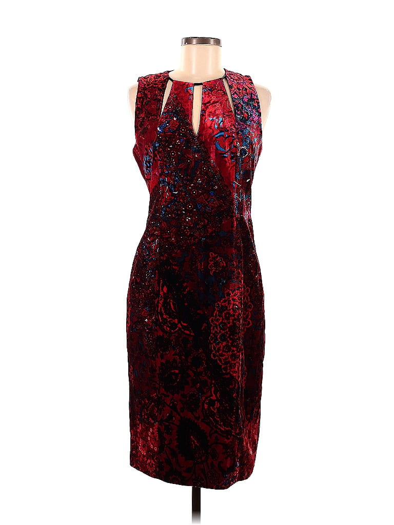 Dress Casual Midi By Tahari In Black, Size: 8
