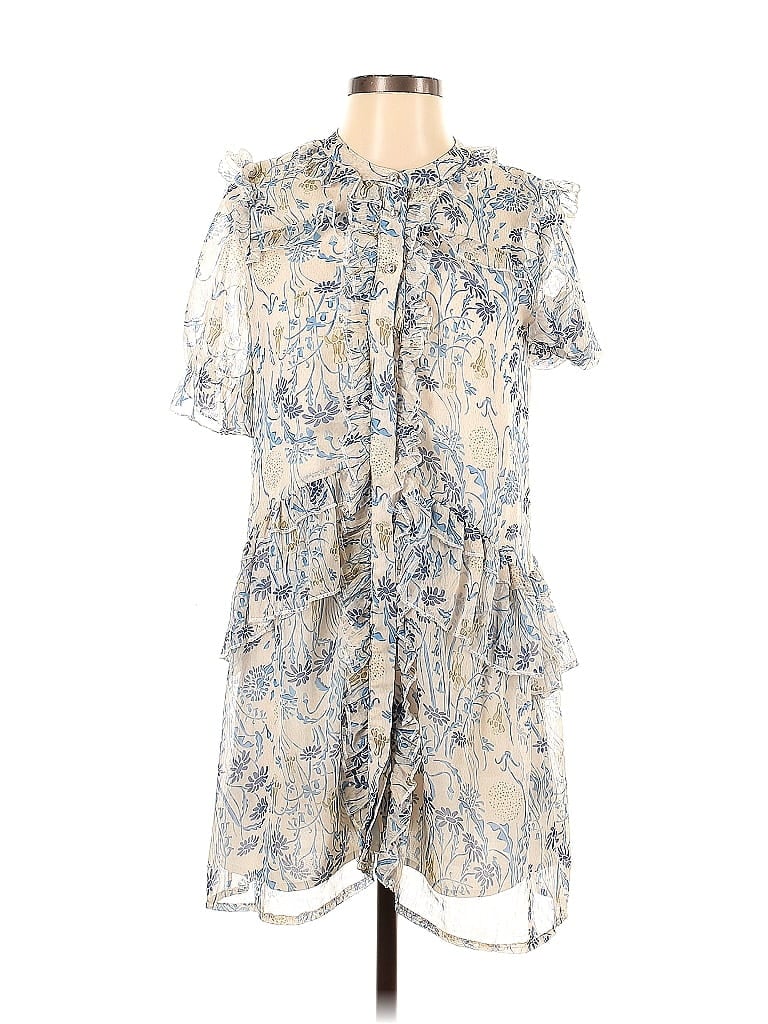 Zow Zow Paisley Blue Casual Dress Size 0 - photo 1