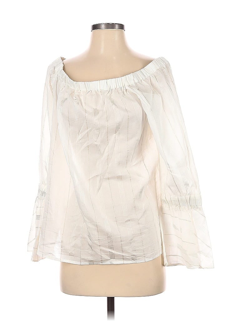 Pre-owned Worth New York 3/4 Sleeve Blouse In White